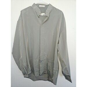 Elliott Men's Dusty Olive Long Sleeve Button Down Shirt, SIZE L neck 16-16.5